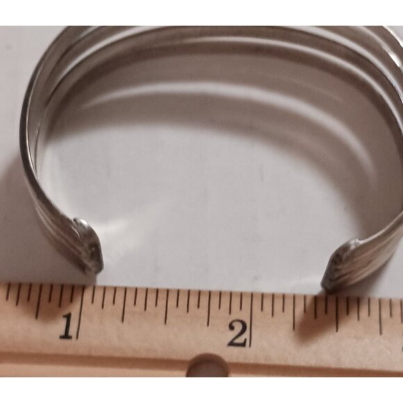 Taxco Mexico Four bar sterling silver cuff (1189) - Picture 6 of 8